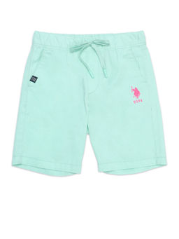 U.S. POLO ASSN. - Boys Mid Rise Solid Shorts