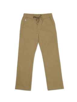U.S. POLO ASSN. - Mid Rise Solid Twill Trousers