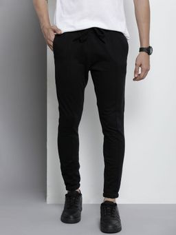The Indian Garage Co - Men Black Slim Fit Solid Joggers