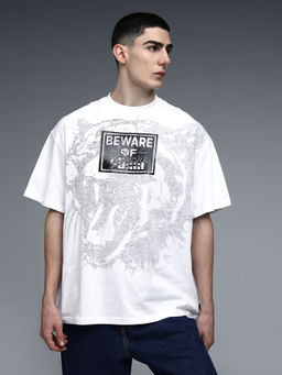 Puma - White Cotton Half Sleeves T-Shirt
