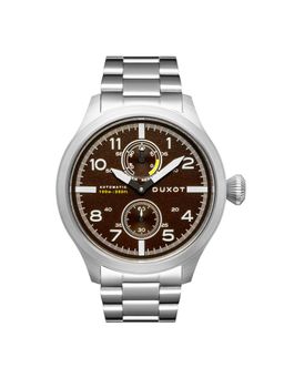 Duxot - Altius Mechanical Automatic Power Reserve Brown Round Dial Mens Watch - Dx-2020-33