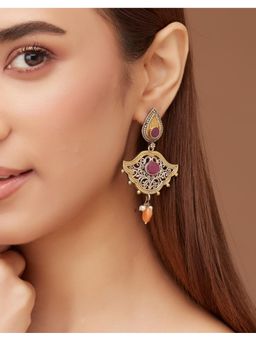 Fabindia - Metal Mult-Colour Dangler Earrings