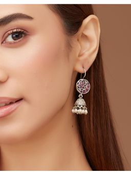 Fabindia - Metal Wine Jhumka Earrings