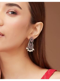 Fabindia - Metal Pink Dangler Earrings