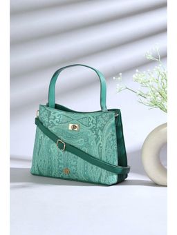 Biba - Women Green PU Tote Bag With Detachable Strap