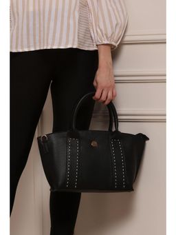 Biba - Women Black PU Handbag With Detachable Strap