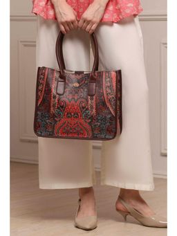Biba - Women Brown PU Tote Bag
