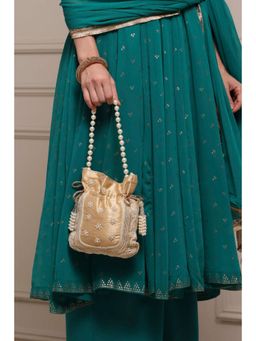 Biba - Women Beige Fabric Potli Bag