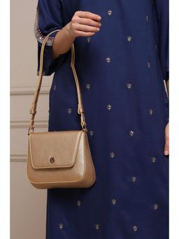 Biba - Women Gold PU Sling Bag