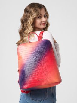 Caprese - Marilyn Women Large Croc 15 Inch Laptop Backpack