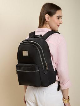 Caprese - Saturn Women Black Medium 15.6 Inch Laptop Backpack