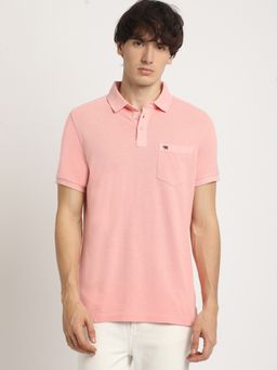 The Bear House - Men's Solid Regular Fit Polo T-Shirt
