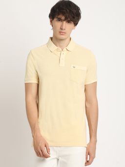 The Bear House - Men's Solid Regular Fit Polo T-Shirt