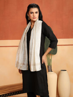 Fabindia - Natural Silk Blend Hand Woven Stole