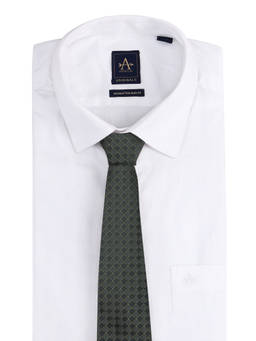 Arrow - Mens Geometric Patterned Tie Green