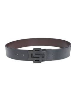 Superdry - Reversible Leather Belt Eversholt - Black Brown