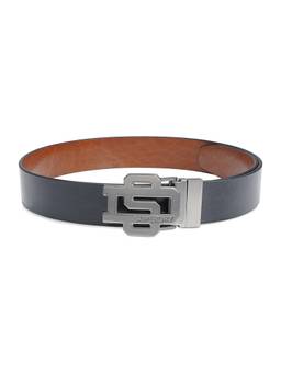 Superdry - Reversible Leather Belt Flitton - Black Tan