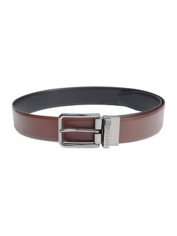 Superdry - Reversible Leather Belt Ting Rith - Brown Black