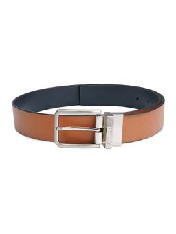 Superdry - Reversible Leather Belt We Stoning - Tan Navy