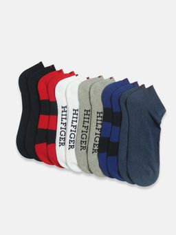 Tommy Hilfiger - Striped Red Cotton Socks