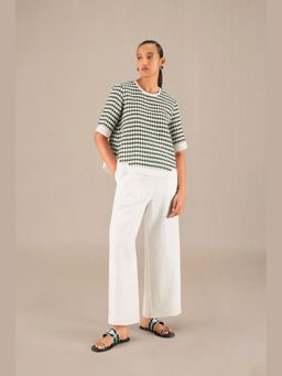 AMPM - Dana Ivory Crop Top with Palazzo