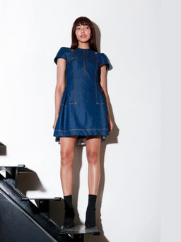 Echke - Blue Denim Mini Dress