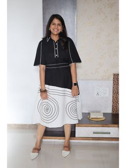 Pink Tree - Women Black Handloom Dress