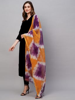 Gahan - Womens Viscose Rayon Straight Solid Kurta with Pant & Dupatta-Black