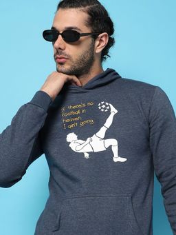 Campus Sutra - Printed Stylish Full Sleeve Hooded Sweatshirt