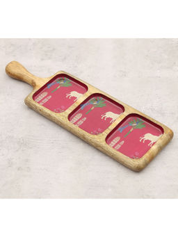 India Circus by Krsnaa Mehta - Pink Magenta Biome Mystique Compartment Platter
