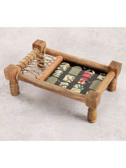 India Circus by Krsnaa Mehta - Black Signature Windows Wooden Platter