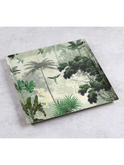 India Circus by Krsnaa Mehta - Green Dance Of Frondescence Steel Platter