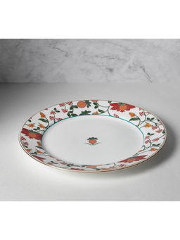 India Circus by Krsnaa Mehta - White Blushed Orchard Dinner Plate