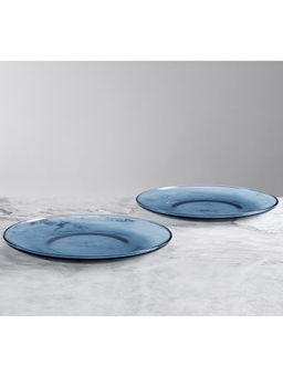 India Circus by Krsnaa Mehta - Grey Fog Dinner Plates (Pack of 2)