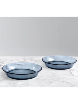 India Circus by Krsnaa Mehta - Grey Fog Snack Plates (Pack of 2)