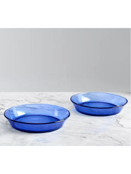 India Circus by Krsnaa Mehta - Sky Blue Snack Plates (Pack of 2)