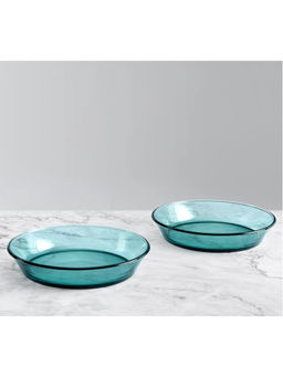 India Circus by Krsnaa Mehta - Green Snack Plates (Pack of 2)