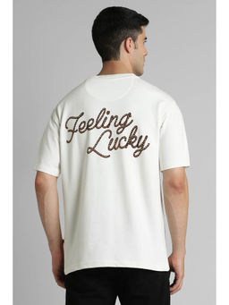 Simon Carter - Men White Printed Relaxed Fit T-shirt