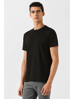 Van Heusen - Men Black Print Crew Neck T-shirt