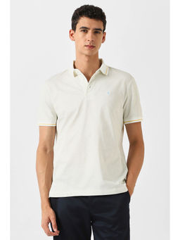 Van Heusen - Men Multi-Color Print Polo Neck T-shirt