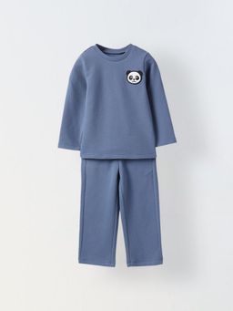 Spunkies - Boys Textured Blue Co-Ord Set