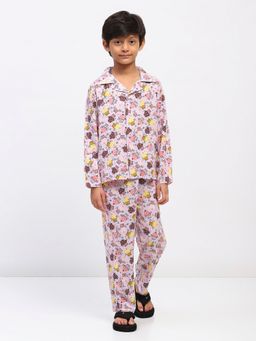 Spunkies - Boys Lavender Printed Co-Ord Set
