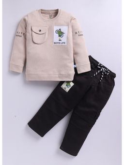 Toonyport - Boys Beige Sweatshirt and Pant