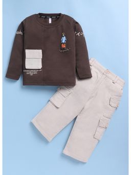 Toonyport - Boys Brown Sweatshirt and Pant