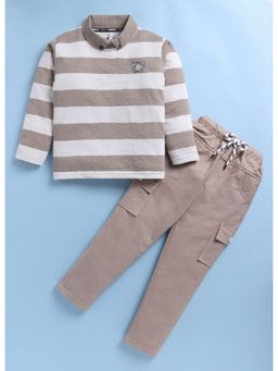 Toonyport - Boys Beige T-Shirt and Pant