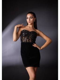 THE BLACK LOVER - Black Lunette Dress