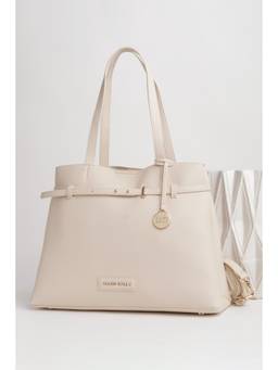 Allen Solly - Women Off White Handbag with Detachable Strap