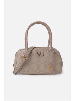 Allen Solly - Women Beige Self Design Handbag with Detachable Strap