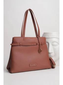 Allen Solly - Women Brown Shoulder Bag with Detachable Strap