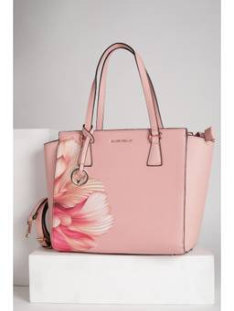 Allen Solly - Women Pink Floral Printed Shoulder Bag with Detachable Strap